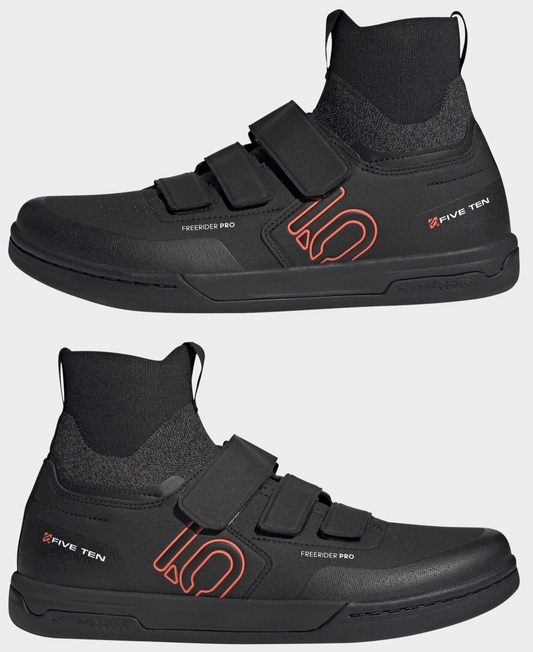 Five Ten 5 10 Freerider Pro Mid VCS Mountain Bike Shoes Men's Black Size 12