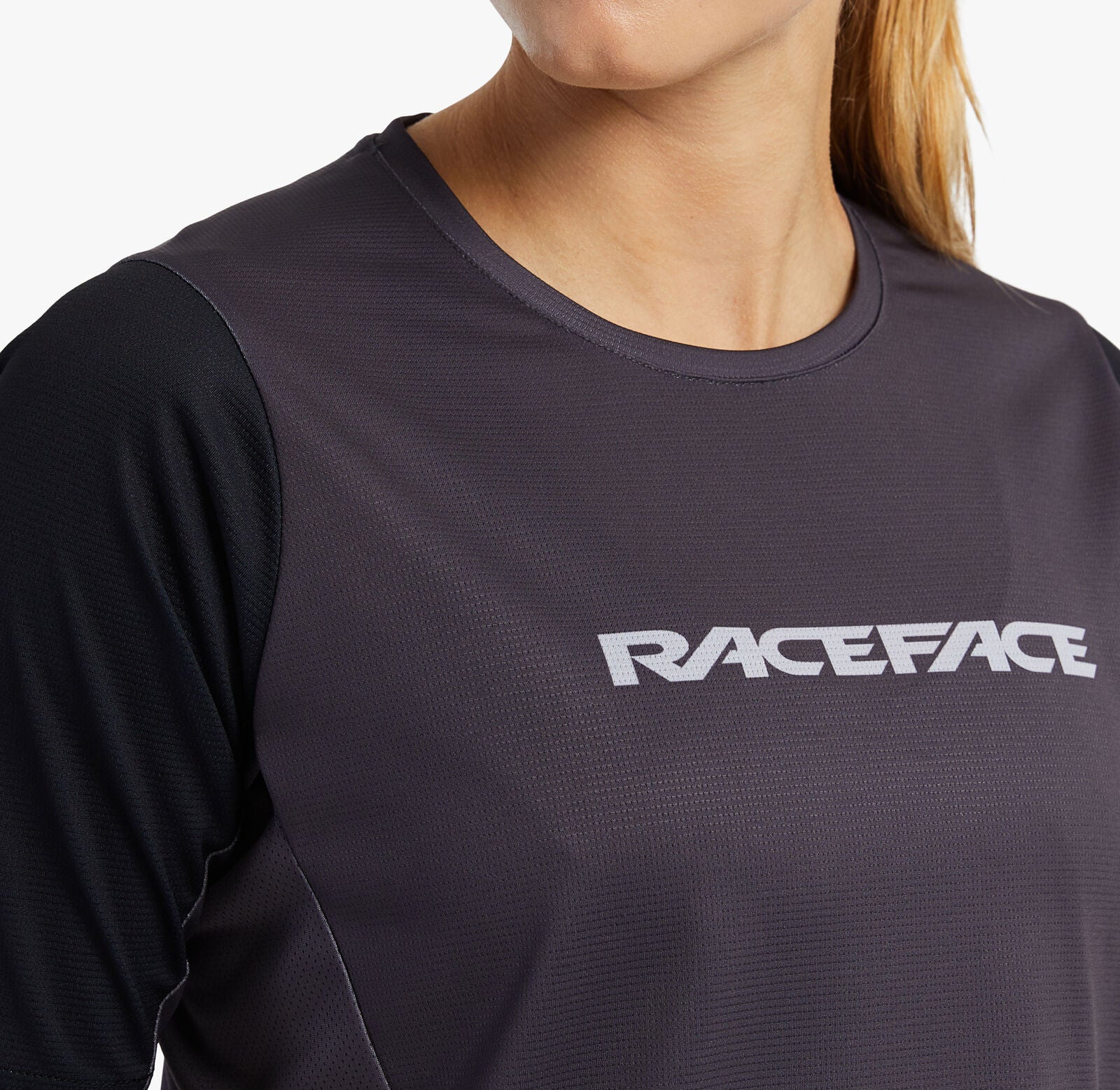 Race Face Indy Cycling Jersey / Top Gray / Charcoal M