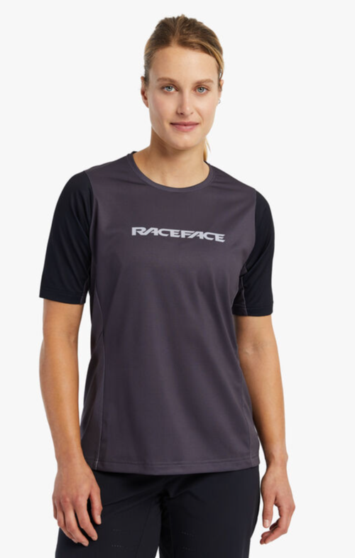 Race Face Indy Cycling Jersey / Top Gray / Charcoal M