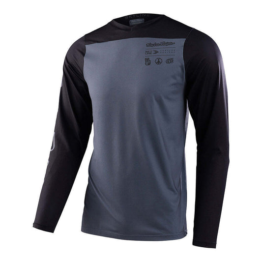 Troy Lee Designs Skyline L/S Jersey Mono Charcoal 2XL