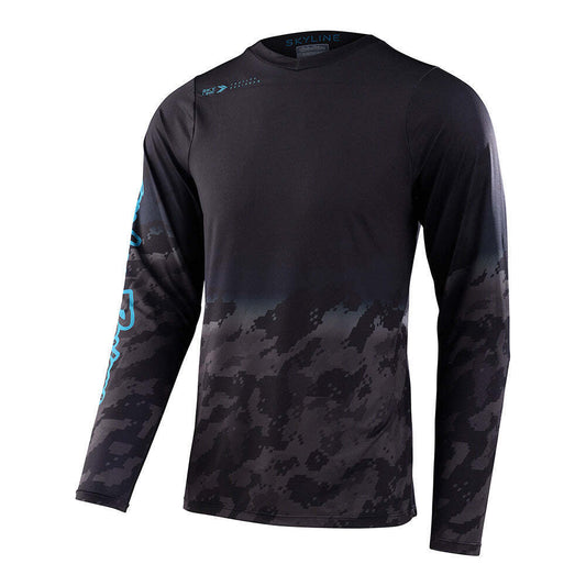 Troy Lee Designs Skyline L/S Jersey Fader Digi Black Small